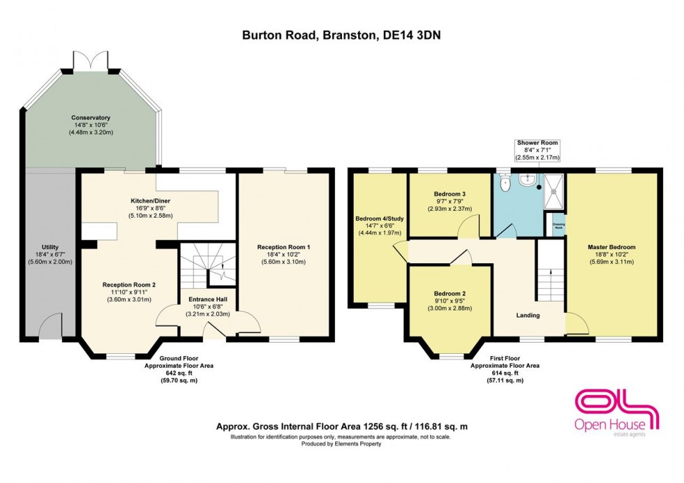 Floorplan for Burton Road, Branston, Burton-on-Trent