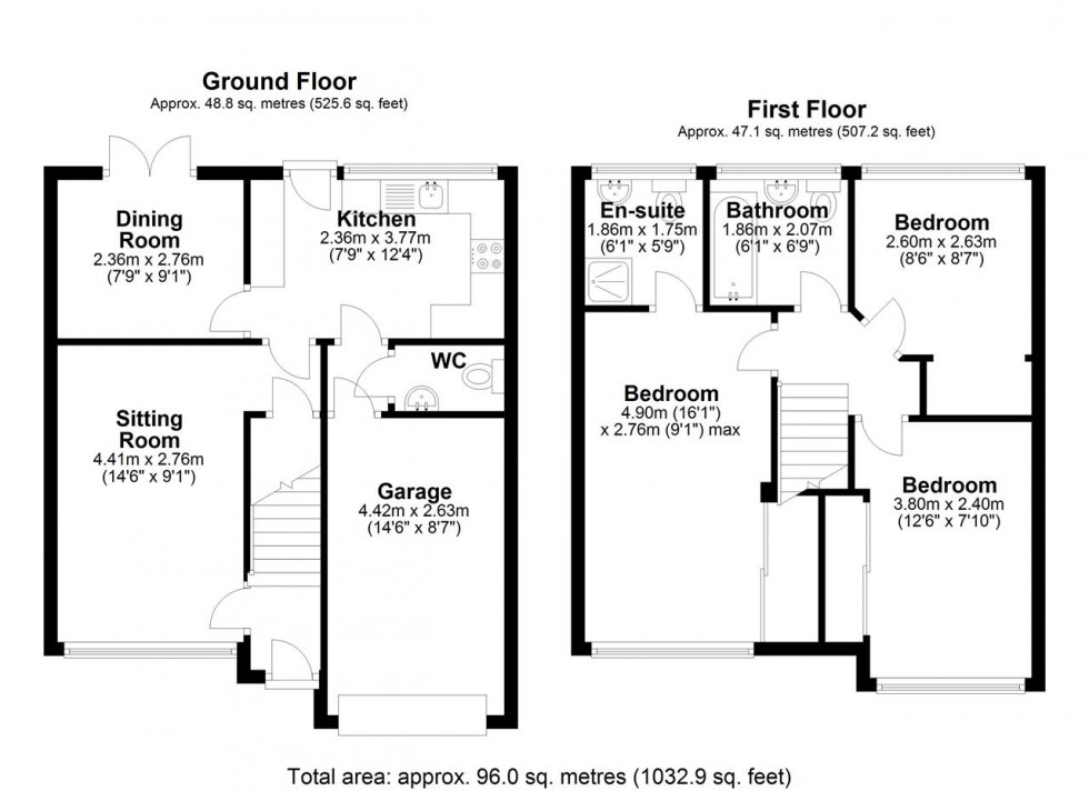 Floorplan for Charleston Grove, Great Sankey, Warrington