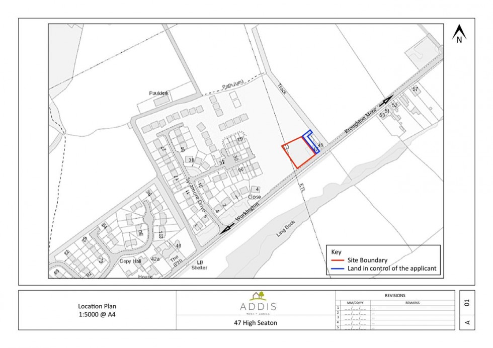 Floorplan for Residential Building Plots, High Seaton, Workington