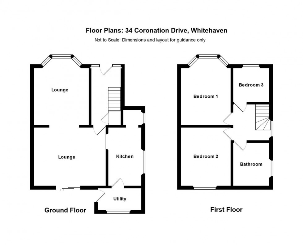 Floorplan for Coronation Drive, Whitehaven