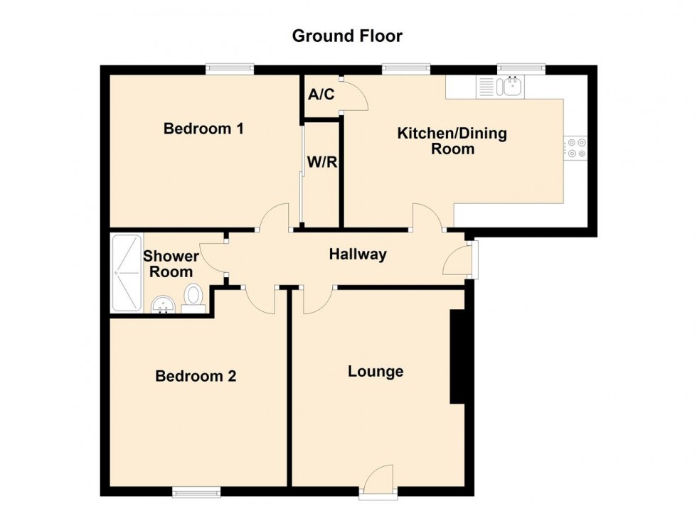Floorplan for St Georges Mansions, Stafford