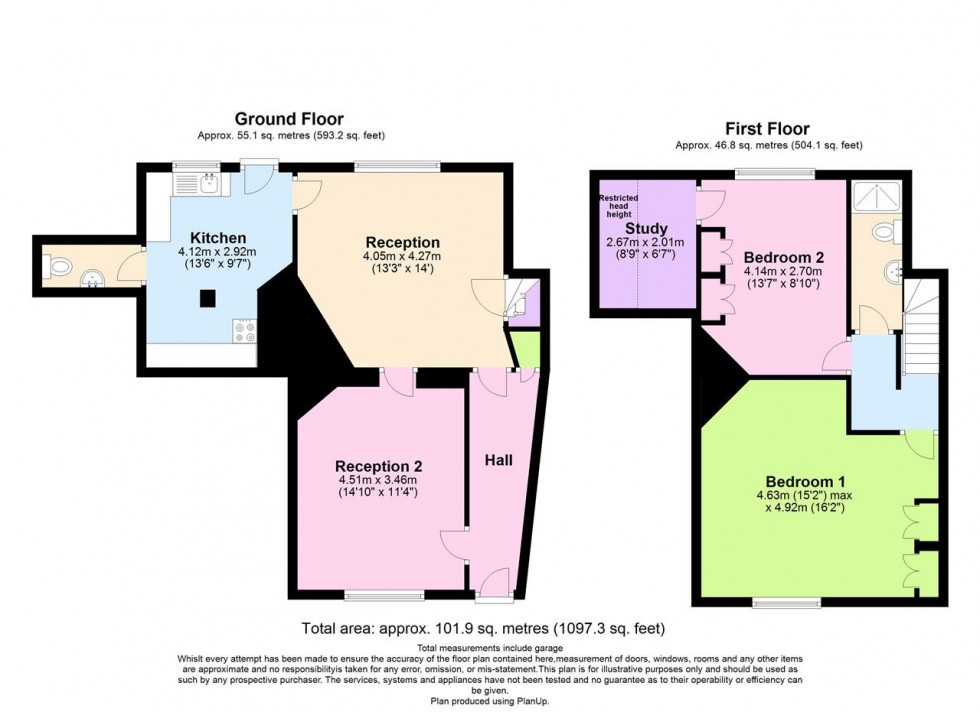 Floorplan for Bisphopric House, Bishopric, Horsham
