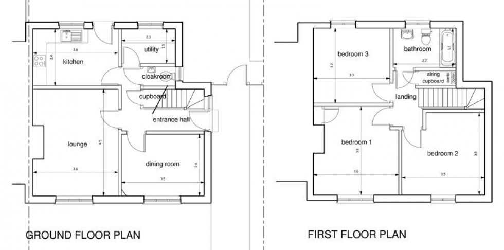 Floorplan for Abbot Road, Bury St Edmunds, IP33
