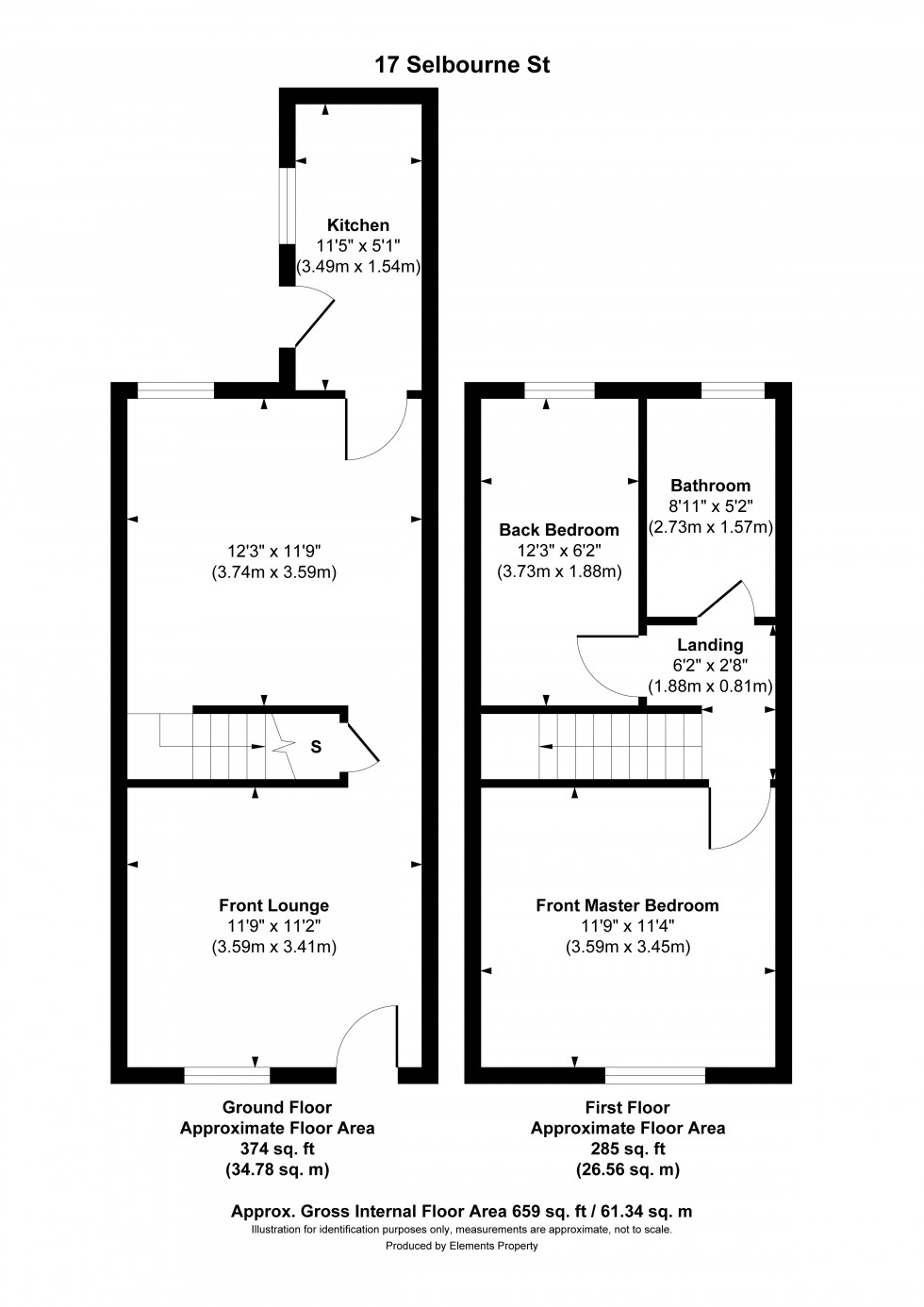 Floorplan for Selborne Street, Walsall, Walsall